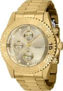 Invicta Herreur 43410 Pro Diver Guld/Gul guldtonet stål Ø43.5 mm
