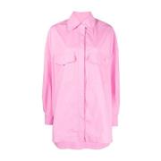 Pink Elaine Knappet Overshirt