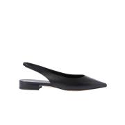 Elegante sorte slingback ballerinaer