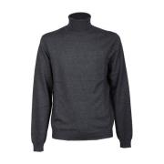 Mørkegrå Højhalset Turtle Solid Sweater