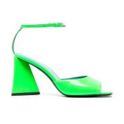 Grønne patentlæder sandaler
