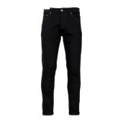 Stretch Denim Tapered Fit Jeans