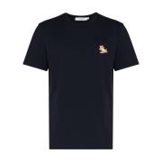 Sort Chillax Fox Patch T-shirts og Polos