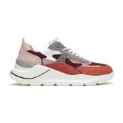 Multifarvede Sneakers med Pink, Grå og Laks Detaljer
