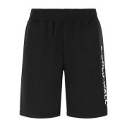 Sort bomuld Bermuda Shorts
