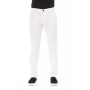 Moderne Hvid Bomuld Jeansbukser