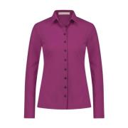 Elegant Buttoned Skjorte i Teknisk Jersey