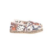 Blomstret Print Lærred Espadrilles