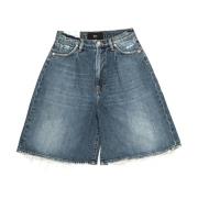 Højtaljede Denim Shorts