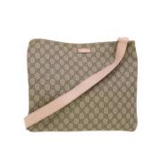 Brugt Beige Lærred Gucci Crossbody Taske