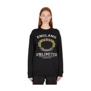 Komfortabel College Grafisk Sweatshirt