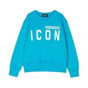 Blå Icon Sweatshirt til børn