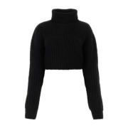 Sort uldblandings sweater - Stilfuld og behagelig