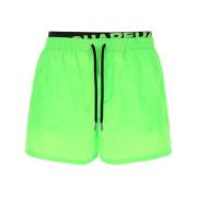 Grønne Skrå Swim Shorts