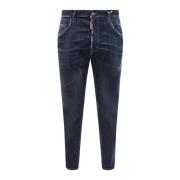 Blå Strækbomuld Jeans - AW23 Kollektion