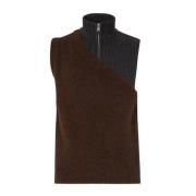 Dobbeltfarvet Gilet, F1M0V Cordovan+Peltro