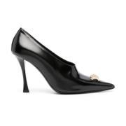 Krystaludsmykkede spidse pumps