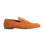 Jordaan ruskind loafers brun