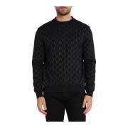 Sort Bomuld Regular Fit Sweatshirt