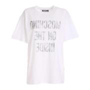 Hvid Inside Out T-Shirt til Kvinder