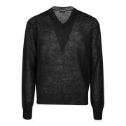 LB999 Sort V-hals Sweater
