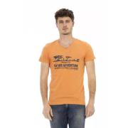 Action Orange V-Hals T-Shirt