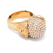 MODE METALRING MED STRASS