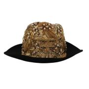 Luksuriøs Broderet Fedora Hat