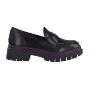 Sorte Afslappede Lukkede Loafers