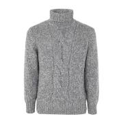 C1209 Lead Flettet Turtleneck Sweater