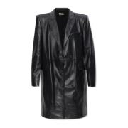Greenock leather coat