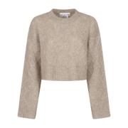 Strikket Melange Sweater