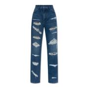 Jeans med vintageeffekt