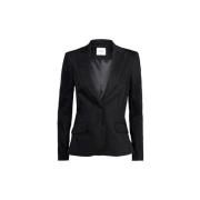 Sort Taljeret Blazer