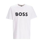 Herre Hvid T-shirt Hugo Boss Tiburt Model 50495742