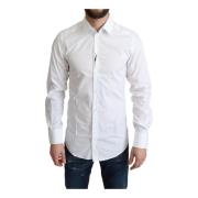 Ægte hvid bomuldsskjorte