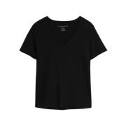 Sort V-Hals Silke Touch T-Shirt