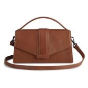 Antik A-Formet Læder Crossbody Taske