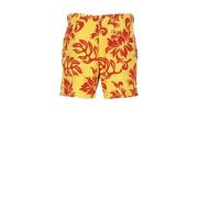 Gule tropiske print Bermuda shorts