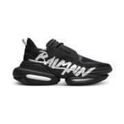B-Bold trainers in rubberised leather and neoprene