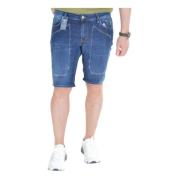 Blå Denim Shorts til Mænd