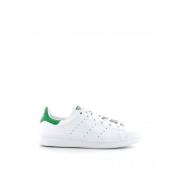 Hvide Læder STAN SMITH J Sneakers med Logo