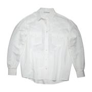 Hvid Knappet Skjorte - Cowboy Inspireret