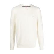 Sweater med broderet logo