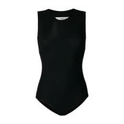 Sort ?rmel?s Strikket Bodysuit