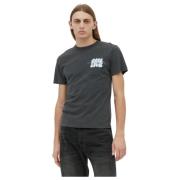 Grafisk Broderet T-Shirt