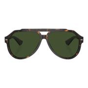 DG4452 Solbriller - Havana Stel, Mørkegrønne Linser