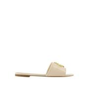 Eleanor Læder Slides - Ny Creme