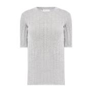 Grå Lurex T-Shirt - Regular Fit