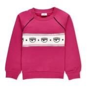 Fuchsia Bomuldssweatshirt til piger